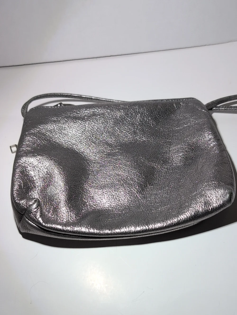 Sven Berkeley USA Metallic Silver Crossbody Bag - Women's Shoulder Purse